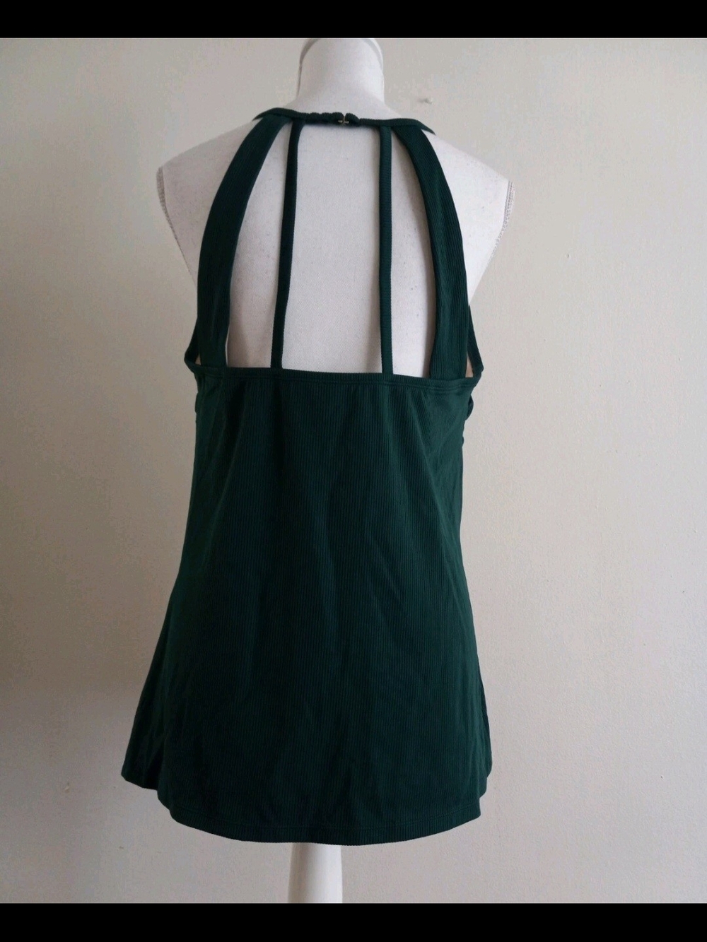 Deep Green V-Neck Women's Tank  Swim Top BAY ONE GET ONE FREE $15 - Picture 3 of 8